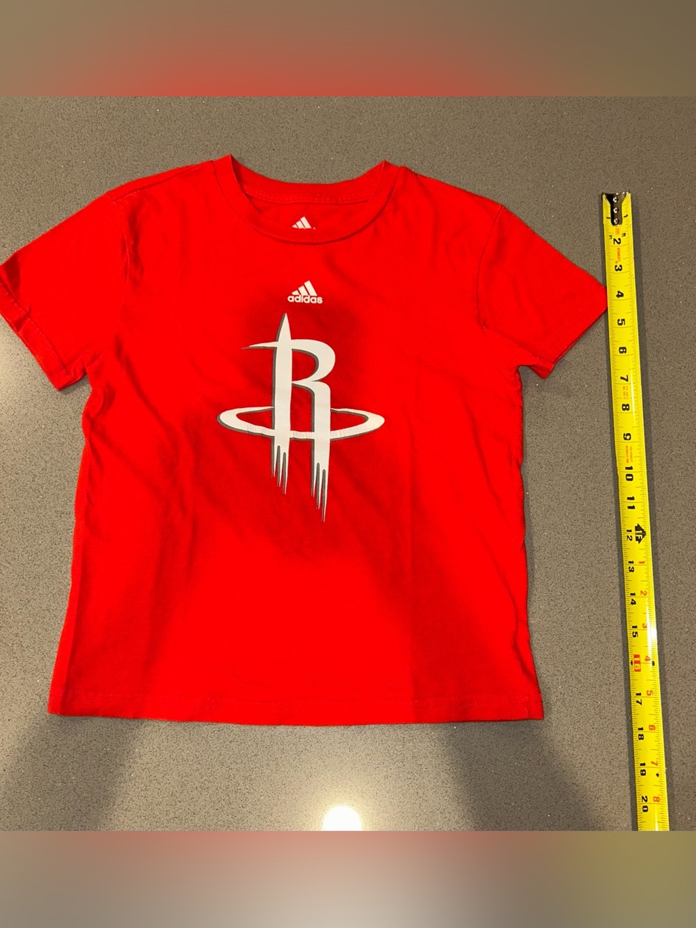 adidas Red Kids' Houston Rockets Graphic Tee size 7
